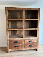 Unieke kast van gerecycled elmhout - stoer en met karakter!, Huis en Inrichting, Ophalen, 200 cm of meer, 150 tot 200 cm, Zo goed als nieuw