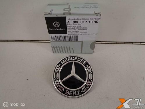 E-KLASSE W213 AMG LOGO MOTORKAP ZWART A0008171306, Auto-onderdelen, Carrosserie en Plaatwerk, Mercedes-Benz, Nieuw, Ophalen of Verzenden