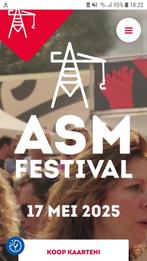 GEZOCHT: 2x ASM Festival tickets voor zaterdag 17 mei, Tickets en Kaartjes, Twee personen