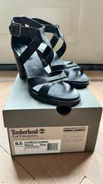 Dames sandalen Timberland mt. 39,5 zwart leer, Ophalen of Verzenden, Zo goed als nieuw, Schoenen