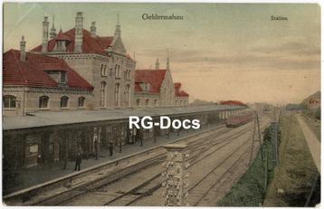 Ansichtkaart - Briefkaart Trein Station Geldermalsen 1911 beschikbaar voor biedingen