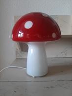Vintage lampje in de vorm van een paddenstoel., Huis en Inrichting, Ophalen, Zo goed als nieuw, Glas, Minder dan 50 cm