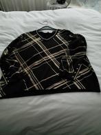 Zwart truitje met goudkleurige ruit, mt 44, Leo & Ugo NIEUW, Ophalen of Verzenden, Nieuw, Maat 42/44 (L), Zwart