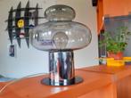Anvia tafellamp glas 30 x 25 cm design jaren 60 70 retro, Huis en Inrichting, Lampen | Tafellampen, Gebruikt, ?, Glas, Anvia