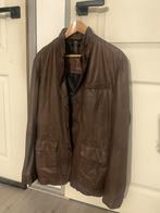 Massimo Dutti Leren Jas - One Size, Ophalen of Verzenden, Overige maten, Bruin