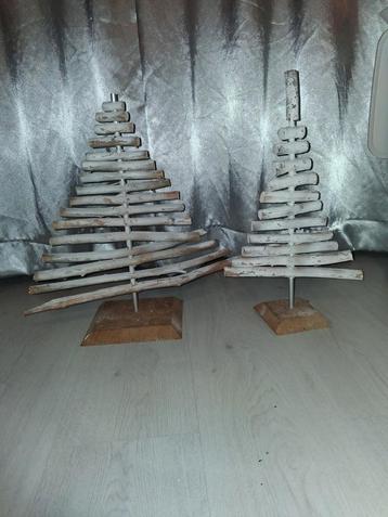 Houten Kerstboompje - Decoratie beschikbaar voor biedingen