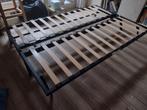 Bedbank ikea, Ophalen, Tweepersoons, Grijs, 140 cm