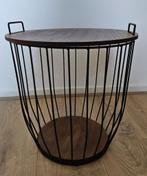 Bijzettafel draadmand, Ophalen, Minder dan 45 cm, Minder dan 55 cm, Rond