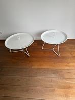 Hay bijzettafels (2x, ook los te koop), Huis en Inrichting, Tafels | Bijzettafels, Minder dan 55 cm, Metaal of Aluminium, Rond