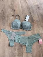 Hunkemöller Groen Setje (75D + 2x M), Hunkemöller, Verzenden, Groen, Setje