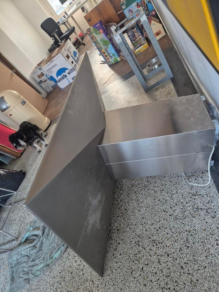 Nette Itho afzuigkap voor kookeiland, Ophalen of Verzenden, Zo goed als nieuw, 400 tot 600 m³ per uur, Eilandschouwkap