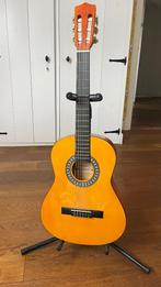 Linkshandige 3/4  gitaar + standaard, Ophalen, Zo goed als nieuw, Klassieke of Spaanse gitaar