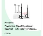Physionics Squat Standaard - Krachttraining, Sport en Fitness, Ophalen of Verzenden, Zo goed als nieuw, Metaal, Krachtstation