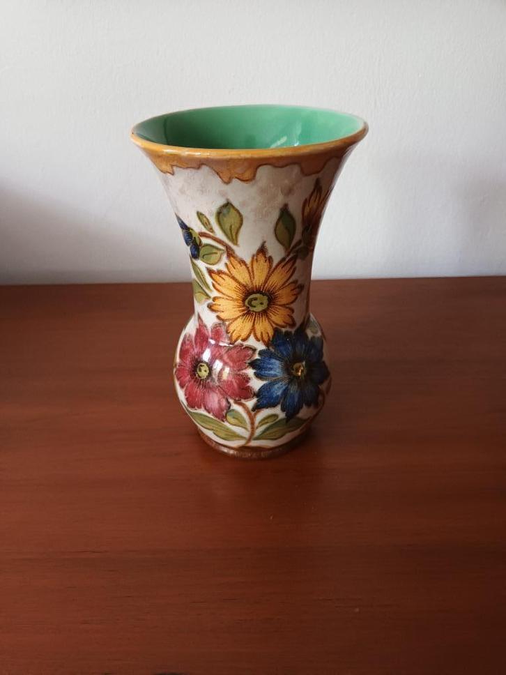 Glans Plateel Vaas/ Zuid Holland, Antiek en Kunst, Curiosa en Brocante, Ophalen of Verzenden