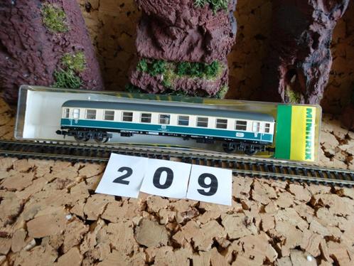 N-Spoor: 2 Trix rijtuig, 51 3074 00 & 51 3076 00. ZGAN, OVP, Hobby en Vrije tijd, Modeltreinen | N-Spoor, Zo goed als nieuw, Wagon