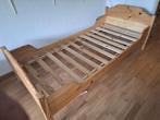 1 persoons houten bed, Ophalen, Gebruikt, 90 cm, 200 cm