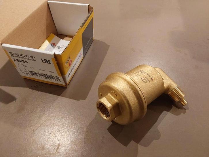 Spirotech AB050 Automatische Ontluchter - Nieuw in doos, Doe-het-zelf en Verbouw, Sanitair, Nieuw, Overige typen, Koper, Ophalen of Verzenden