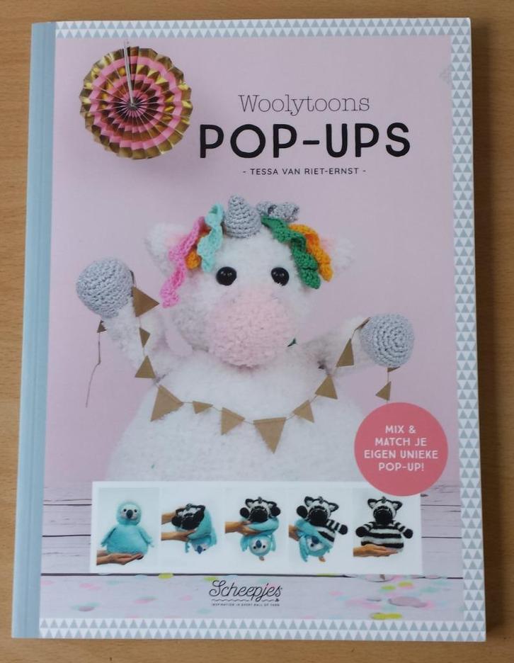 Haken - Woolytoons Pop-Ups - Tessa van Riet - 2019, Hobby en Vrije tijd, Breien en Haken, Gebruikt, Haken, Patroon of Boek, Ophalen of Verzenden