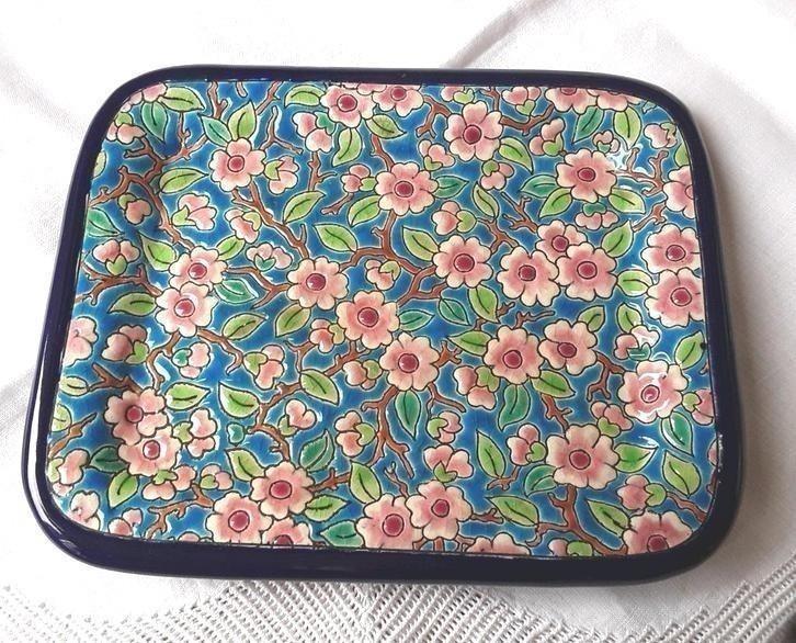 Émaux de Longwy - vide poche, appelbloesem, Antiek en Kunst, Antiek | Keramiek en Aardewerk, Ophalen of Verzenden