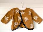 IKKS Jasje Maat 68 bruin - wit, Kinderen en Baby's, Babykleding | Maat 62, Ophalen of Verzenden, Zo goed als nieuw, Meisje, Jasje