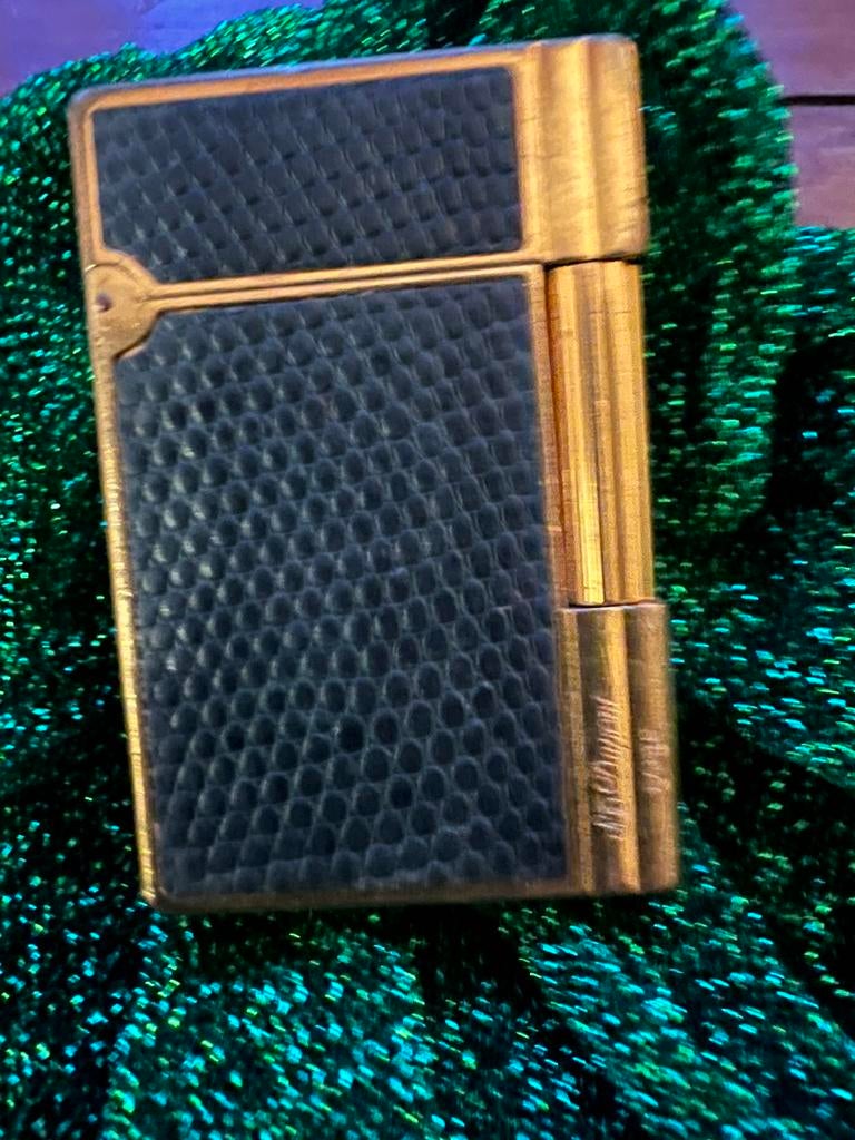 Gouden Dupont aansteker, Verzamelen, Rookartikelen, Aanstekers en Luciferdoosjes, Ophalen of Verzenden, Zo goed als nieuw
