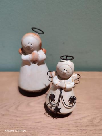 Vintage Kerstengeltjes - Set van 2 beschikbaar voor biedingen