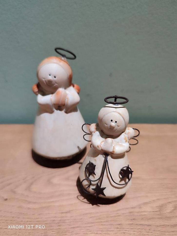 Vintage Kerstengeltjes - Set van 2, Antiek en Kunst, Antiek | Woonaccessoires, Ophalen of Verzenden