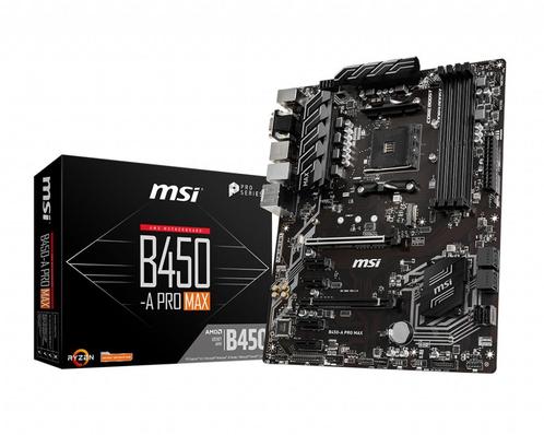 Te koop moederbord MSI B450 - A Pro Max socket AM4, Computers en Software, Moederborden, Zo goed als nieuw, AMD, DDR4, Ophalen