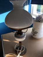 Mooie oude lamp/ gietijzeren poot., Antiek en Kunst, Ophalen