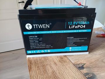 TTWEN 12.8V 100Ah LiFePO4 Accu beschikbaar voor biedingen