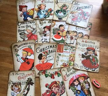 Leuke set van 15 kaarten, thema kerst - kerstslinger beschikbaar voor biedingen