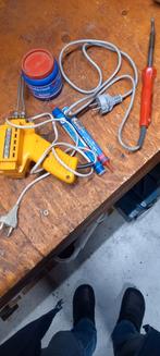 Soldeerbout en soldeerpistool met toebehoren, Doe-het-zelf en Verbouw, Gereedschap | Lasapparaten, Ophalen, Gebruikt, Minder dan 150 ampère