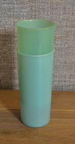 Tupperware bekers Hoogte 14,5cm Ø 7cm, Ophalen of Verzenden, Groen, Beker of Kan
