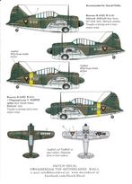 1/32 decals (uit DD32022) Brewster B-339C Buffalo ML-KNIL, Hobby en Vrije tijd, Modelbouw | Vliegtuigen en Helikopters, Overige merken