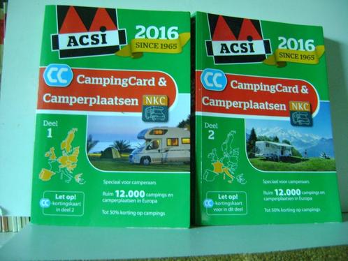 ACSI CampingCard&Camperplaatsen 2016 Deel 1 en 2, Boeken, Reisgidsen, Gelezen, Overige typen, Europa, Overige merken, Ophalen of Verzenden