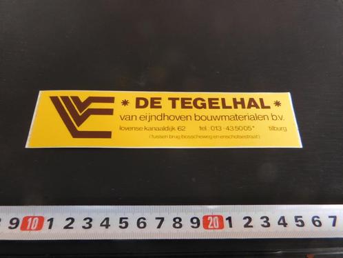 sticker tilburg de tegelhal van eijndhoven bouwmaterialen bv, Verzamelen, Stickers, Zo goed als nieuw, Bedrijf of Vereniging, Ophalen