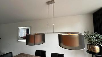 Hanglamp RVS met Zwarte Kappen beschikbaar voor biedingen