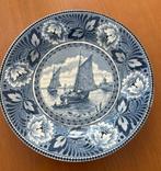 Wandbord delfts blauw Societe ceramique Maastricht, Antiek en Kunst, Ophalen of Verzenden