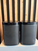 Sonos play 1 zwart DUO-set, Ophalen of Verzenden, Zo goed als nieuw, Front, Rear of Stereo speakers, Sonos