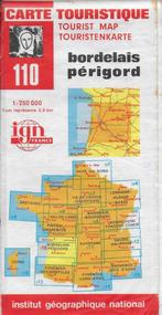 Ws2 plattegrond 110 bordelais perigord frankrijk 1980   ----, Boeken, Atlassen en Landkaarten, Ophalen of Verzenden, Gelezen, Frankrijk