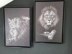 Leeuw & Luipaard Fotolijstjes Set, Huis en Inrichting, Woonaccessoires | Schilderijen, Tekeningen en Foto's, Ophalen of Verzenden