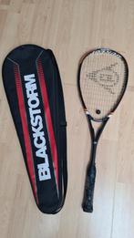 Dunlop Blackstorm Squash Racket, Ophalen of Verzenden, Gebruikt, Racket, Met hoes