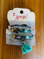 Set van 4 elastische boho armbandjes van Souza, nieuw!, Nieuw, Ophalen of Verzenden, Met bedels of kralen, Zilver