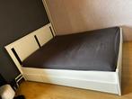 Bed Songesand Ikea compleet, Huis en Inrichting, Slaapkamer | Bedden, Ophalen, Wit, Tweepersoons, Zo goed als nieuw