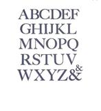 Sizzix Serif Essentials Alfabet Set, Ophalen of Verzenden, Gebruikt, Frame of Mal, Sizzix