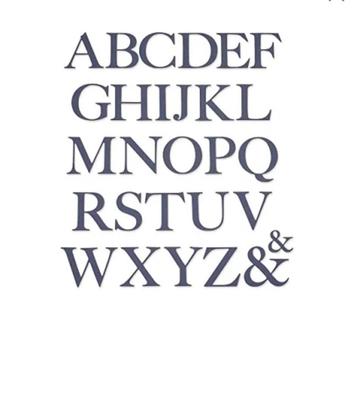 Sizzix Serif Essentials Alfabet Set beschikbaar voor biedingen