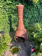 Tuinkachel - tuinhaard - terrashaard met houtvoorraad, Ophalen, Gebruikt