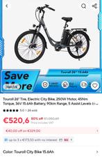 Nieuwe Touroll B1 E-Bike - 15,6Ah 36V Accu 250W Motor, Nieuw, 59 cm of meer, 50 km per accu of meer, Ophalen