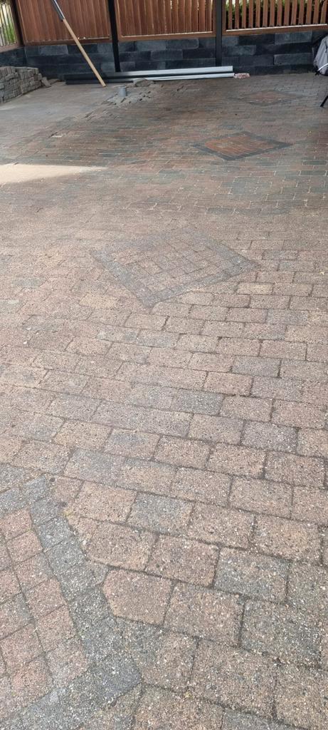 Bestrating cobble stones +/- 200 m2, Tuin en Terras, Tegels en Klinkers, Gebruikt, Klinkers, Beton, 10 m² of meer, Ophalen