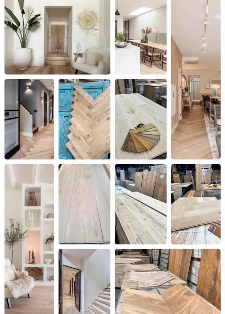 PARKET VLOEREN EIKEN HOUTEN VISGRAAT NERGENS GOEDKOPER!!, Doe-het-zelf en Verbouw, Vloerdelen en Plavuizen, Nieuw, Parket, Ophalen of Verzenden